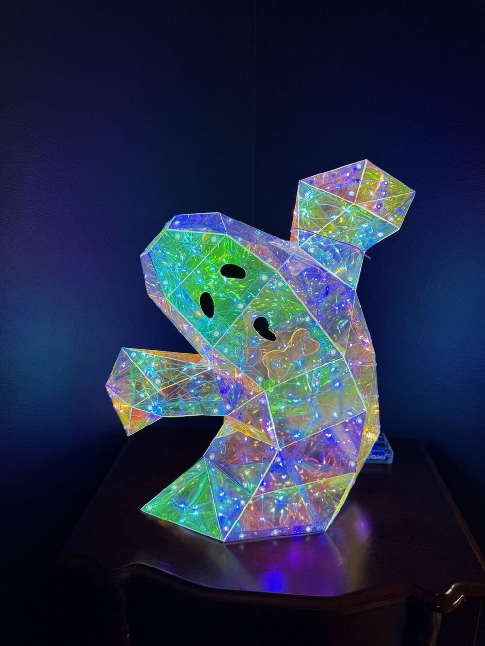 World Market Light Up Iridescent Ghost Decoration NWT Discontinued Halloween